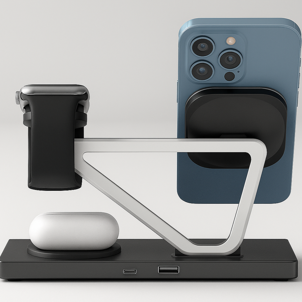 Vesvero ArcCharge 3 in 1 Wireless Charging Station