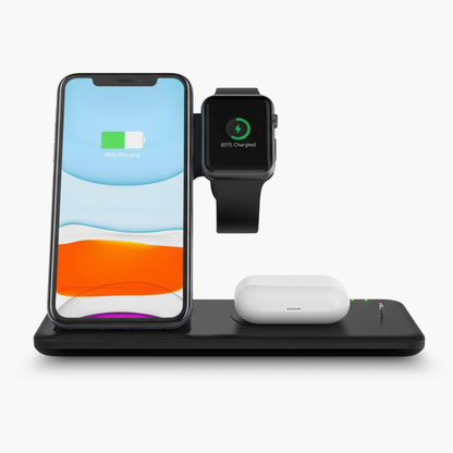 MagStand 3-in-1 Wireless Charger for iPhone, Apple Watch & AirPods